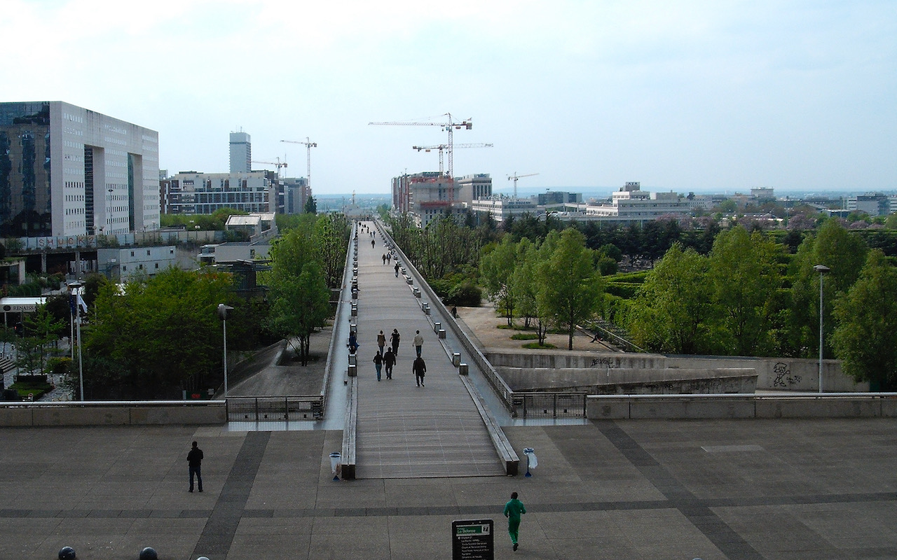 View away from Arc de Triomphe