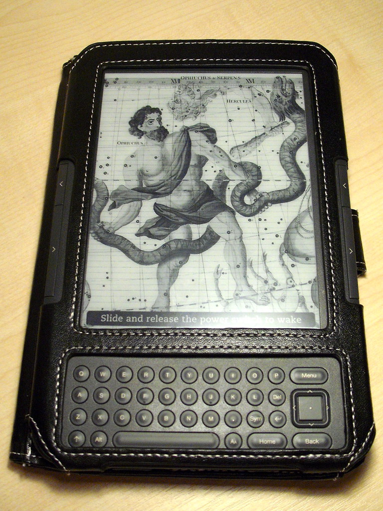 Kindle in Case, Cover Away