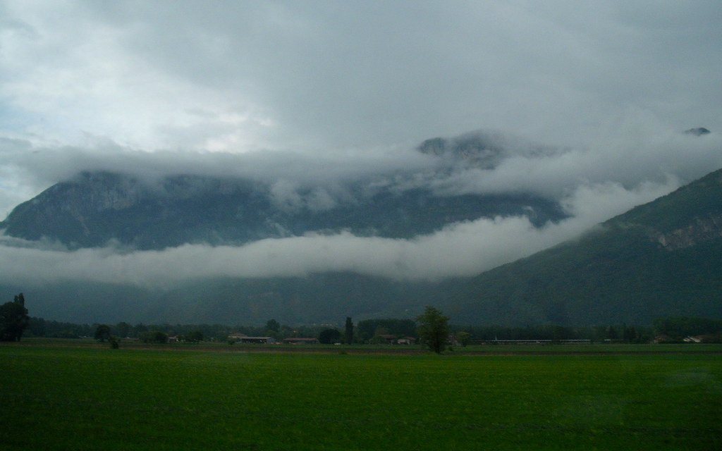 View from train to Valence